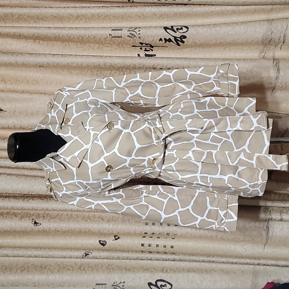 MICHAEL KORS ANOMAL PRINT COAT NWT$195 PL - Picture 2 of 8